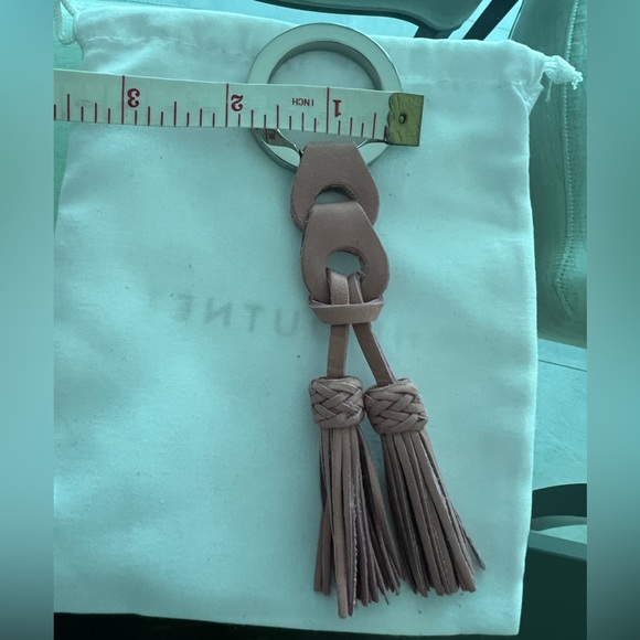 NWOT Zimmermann Purse, Bag or Key Chain Charm Pink Leather Tassel Accessory - Picture 5 of 5